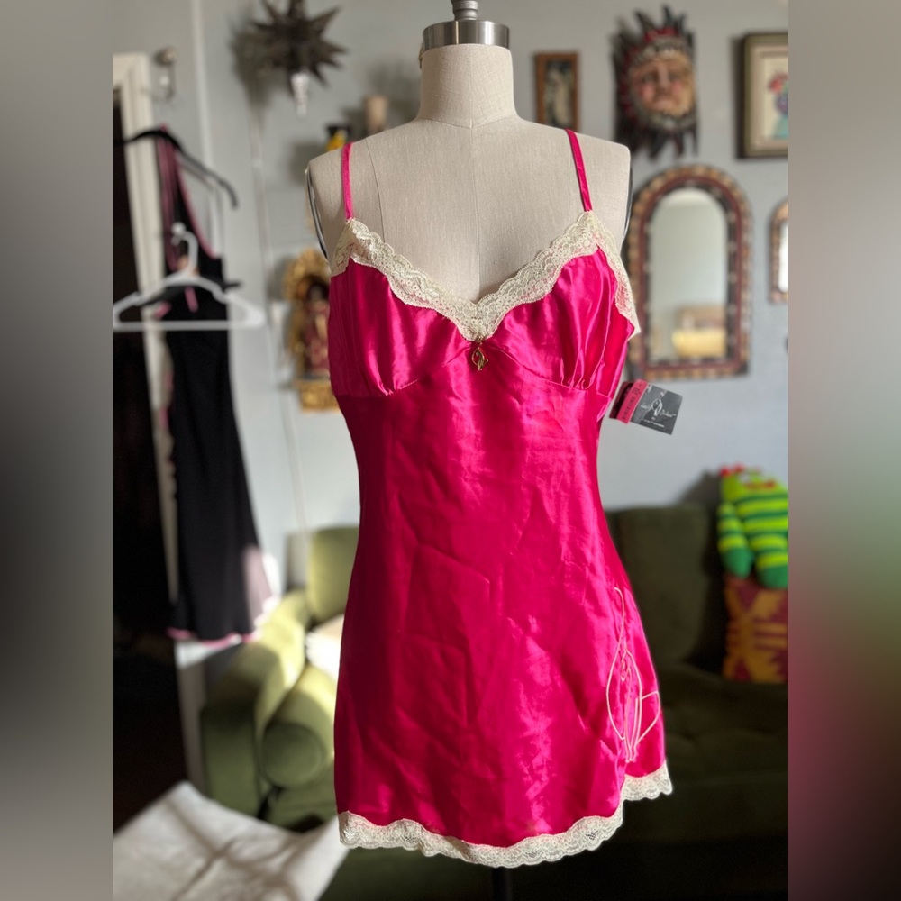 NWT Baby phat pink satin slip dress